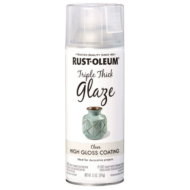 Rust-Oleum Specialty Triple Thick Glaze Spray Paint, High Gloss Clear, 12 oz Aerosol Can (RST301416EA)