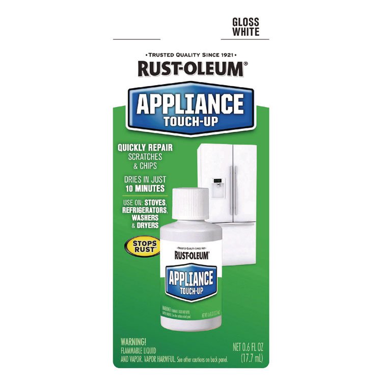 Rust-Oleum Specialty Gloss White Appliance Epoxy Touch, Gloss White, 0.6 oz Bottle (RST203000EA)