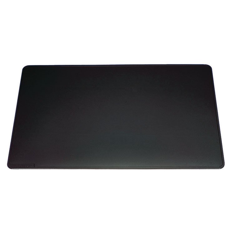 Durable Anti-Slip Contoured Edge PVC Desk Pad, 20.5 x 25.5, Black (DBL710301)