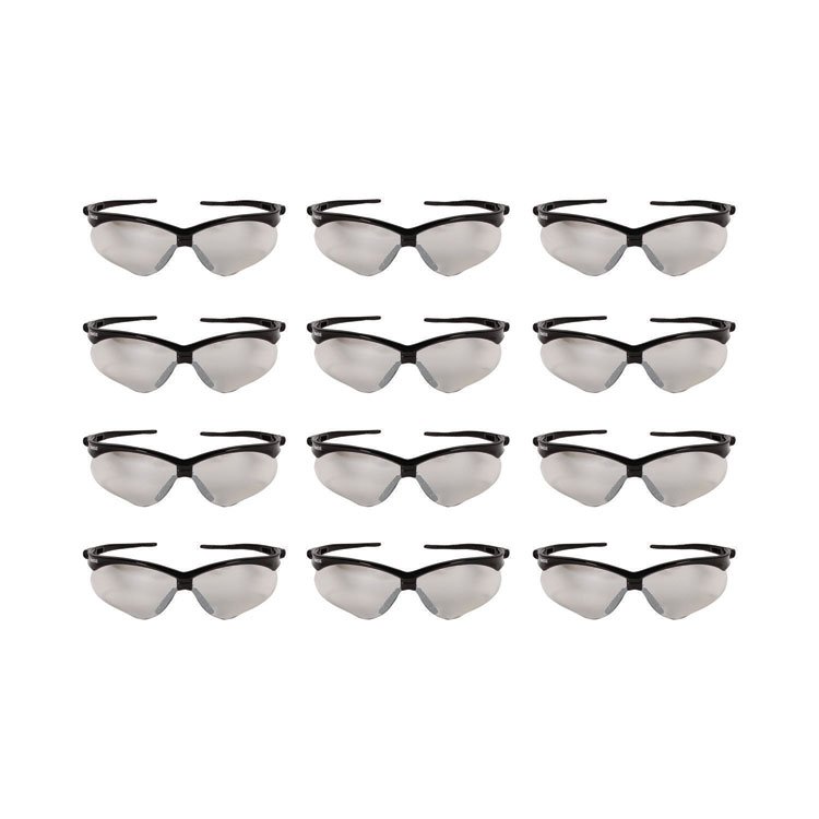 KleenGuard Nemesis Safety Glasses, Black Frame, Indoor/Outdoor Lens (ANS25685)