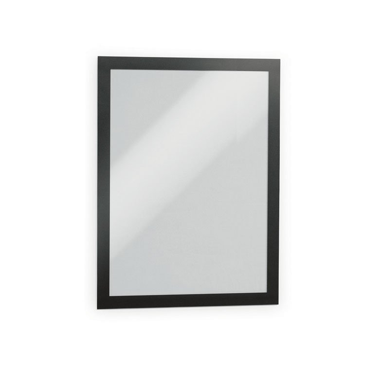 Durable DURAFRAME MAGNETIC Sign Holder Frame, 13.39 x 17.87, Black Frame, 2/Pack (DBL464701)