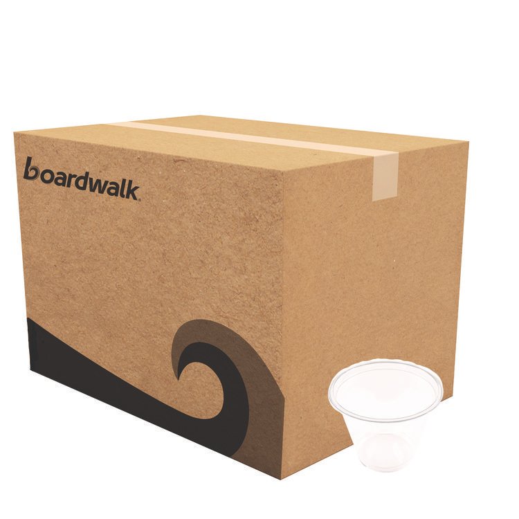 Boardwalk Clear Plastic Cold Cups, Squat, 9 oz, 1,000/Carton (BWKPET9S)