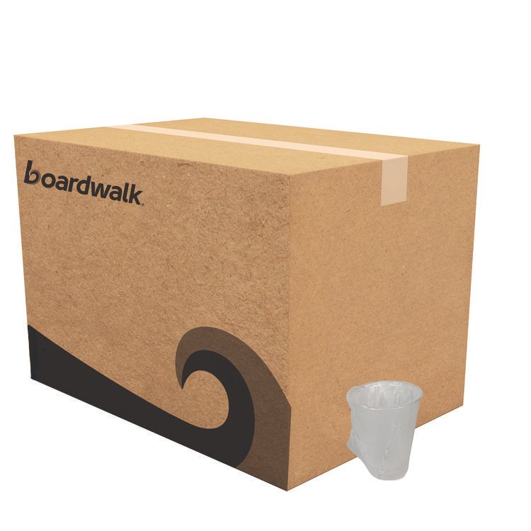 Boardwalk Translucent Plastic Cold Cups, Individually Wrapped, 9 oz, 1,000/Carton (BWKWRAPCUP)