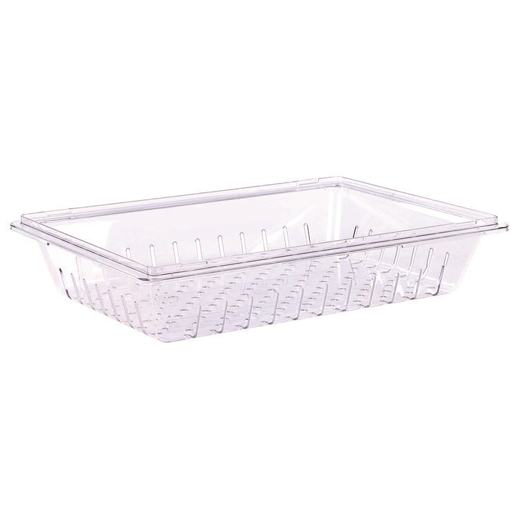 Carlisle StorPlus Polycarbonate Food Storage Container Colander, 18 x 26, Clear, Plastic (CFS1062807)