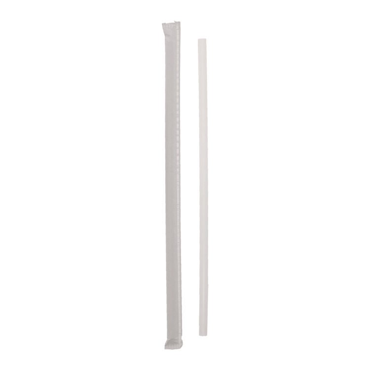 Pactiv Evergreen Giant Paper-Wrapped Straw, 10.25", Translucent, 1,800/Carton (PCTYSTWG1026)