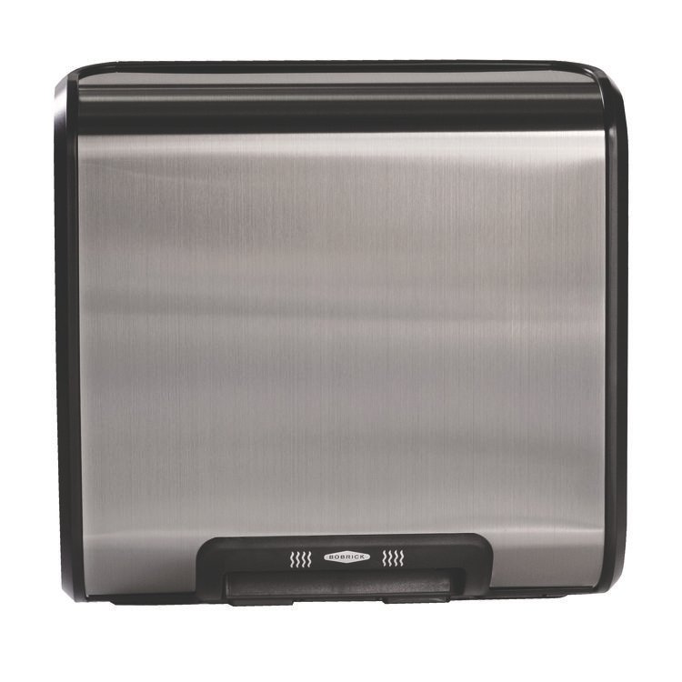 Bobrick TrimLineSeries QuietDry Surface-Mounted ADA Automatic Hand Dryer, 115 V, Satin Stainless Steel (BOB7128)