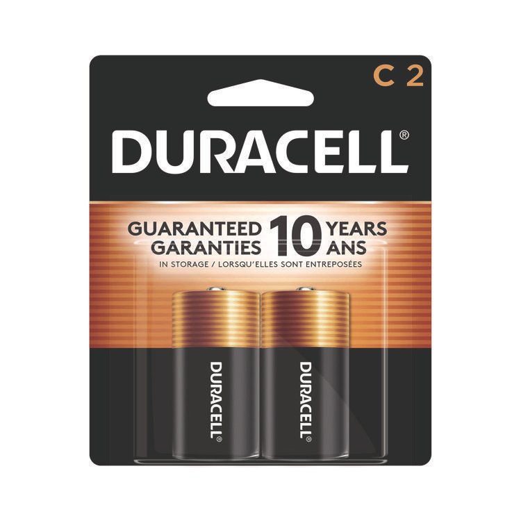 Duracell CopperTop Alkaline C Batteries, 2/Pack (DURMN1400B2Z)