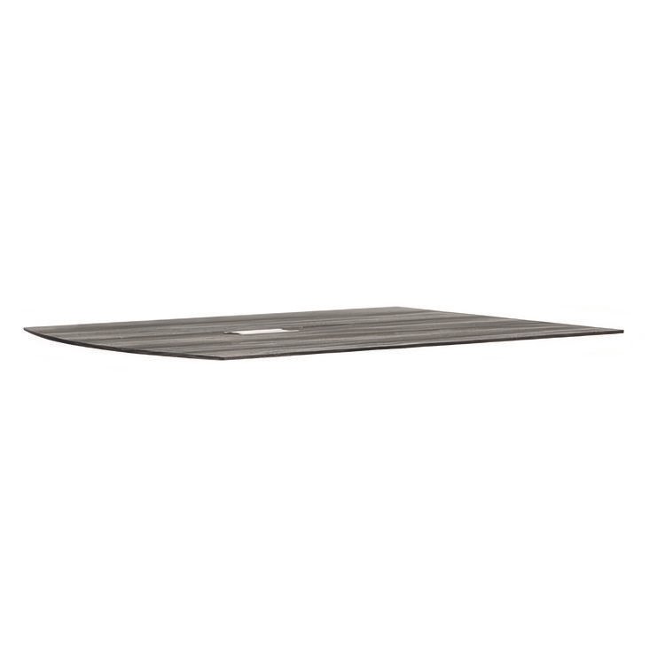 Safco Medina Conference Table Top Half-Section, Rectangular, 48 x 60, Gray Steel (MLNMNCT120TLGS)
