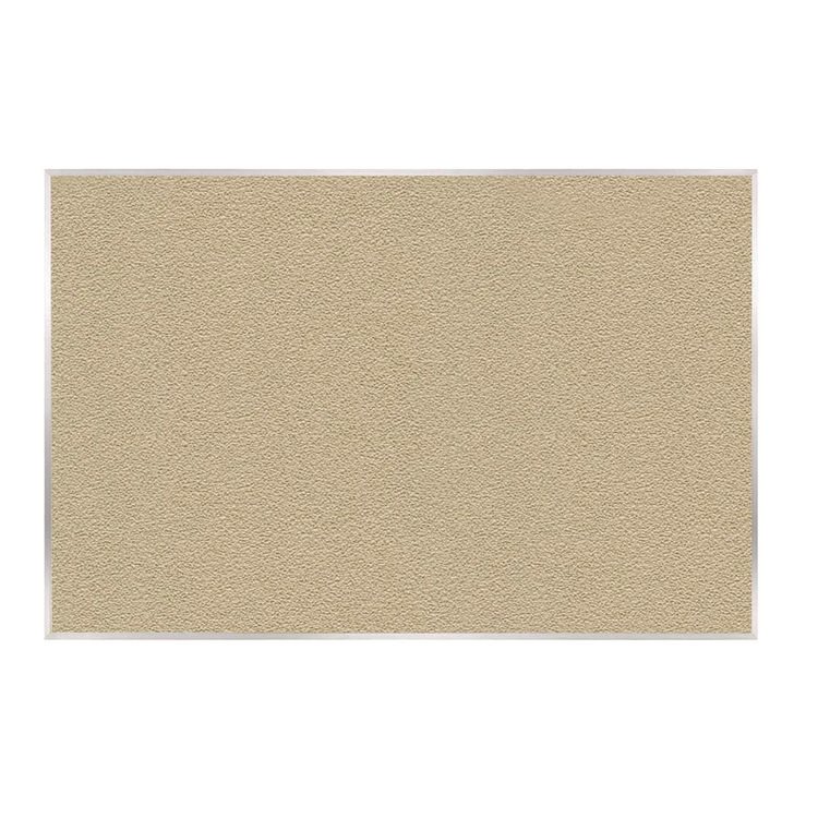 Ghent Vinyl Bulletin Board with Aluminum Frame, 87.91" x 48.5", Caramel Surface, Satin Aluminum Frame (GHEAV47181)