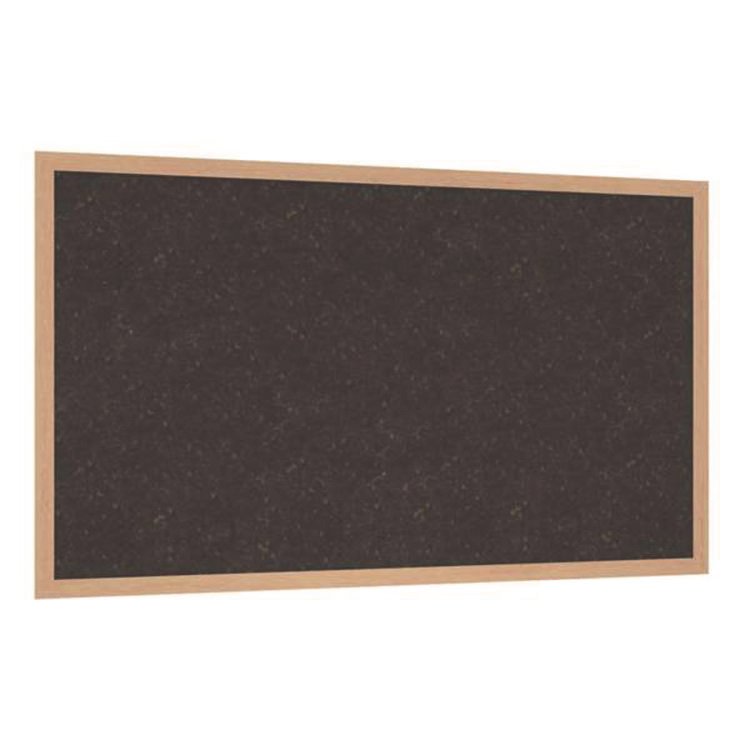 Ghent Natural Cork Bulletin Board with Wood Frame, 87.94" x 48.5", Chocolate Surface, Natural Oak Frame (GHEWKCH47)