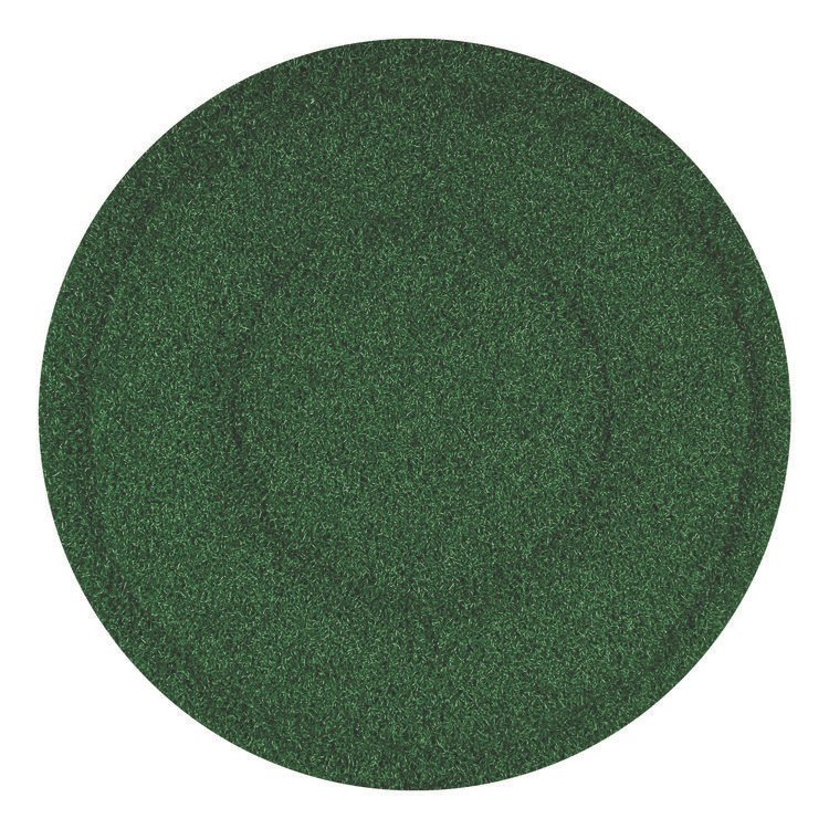 Americo TurfScrub Brush Floor Pad, 20" Diameter, Green, 4/Carton (AM7402920)