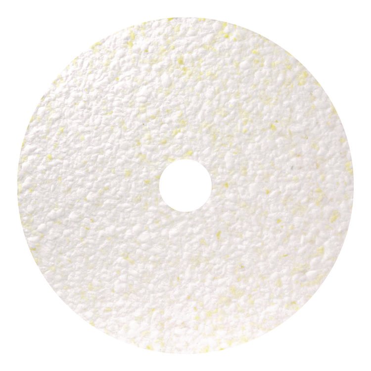 Americo Toro Floor Pad, 14" Diameter, White/Brown/Yellow, 2/Carton (AM7405614)