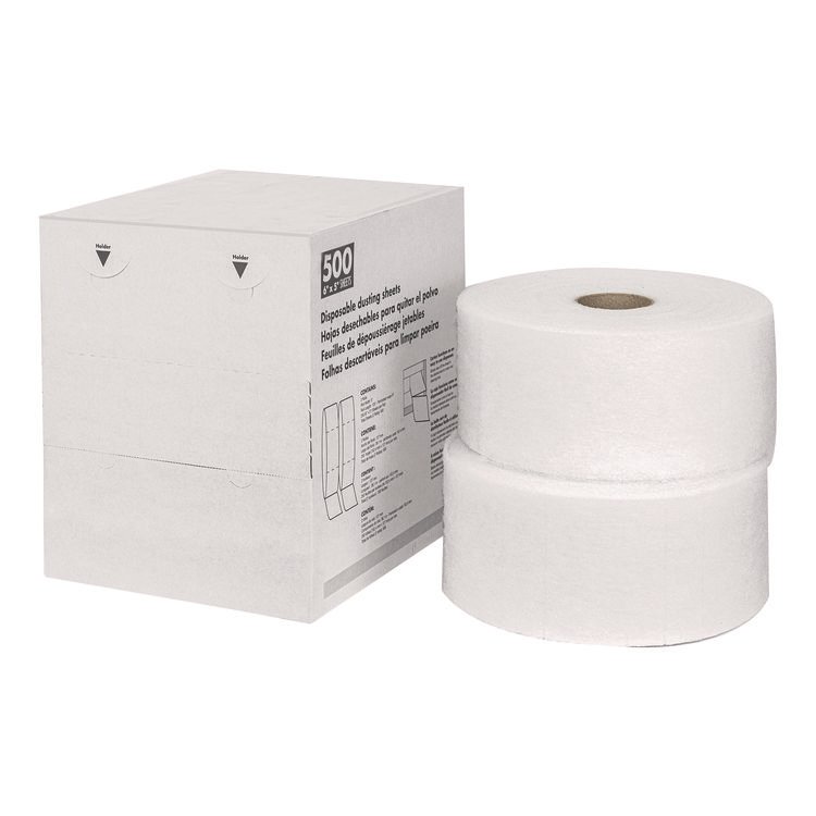 Americo TrapEze Disposable Dusting Sheets, 8" x 6", 250 Sheets/Roll, 2 Rolls/Carton (AM7582505)