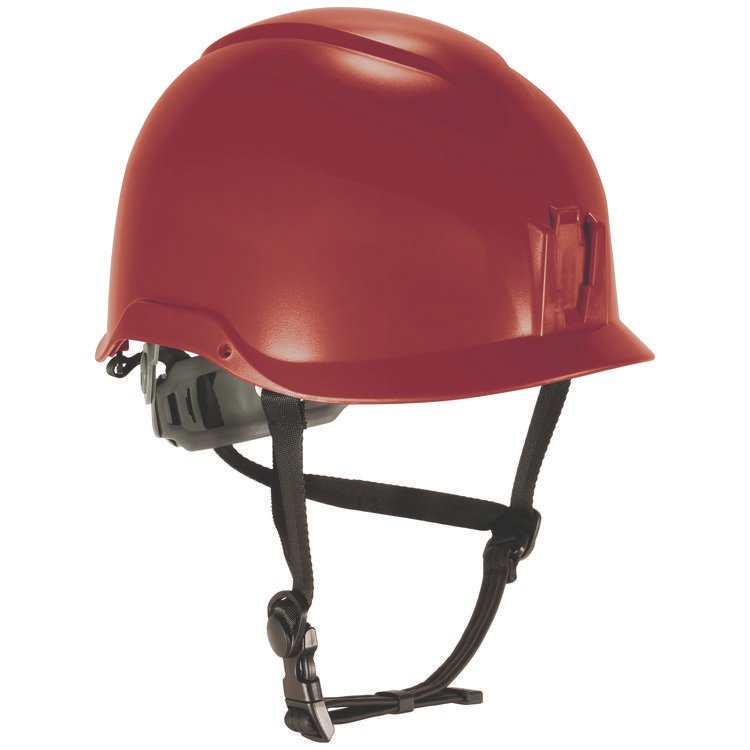 ergodyne Skullerz 8976 Class E Safety Helmet, 6-Point Ratchet Suspension, Red (EGO60263)
