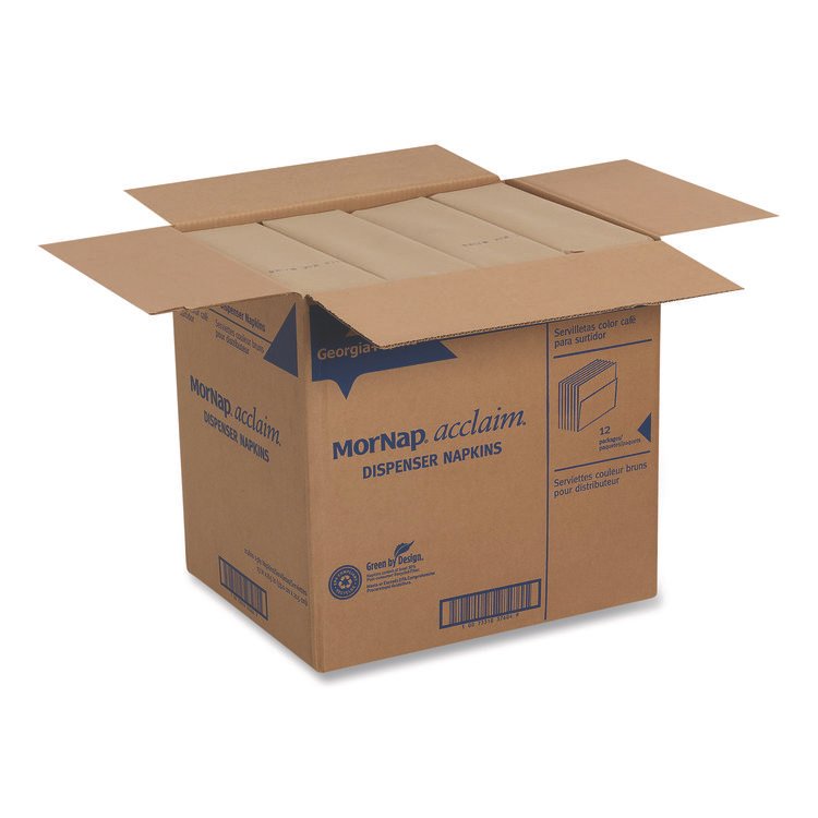 Dixie Interfold Napkin Refills, 1-Ply, 13 x 8.5, Brown, 900 Napkins/Pack, 12 Packs/Carton (GPC37604)