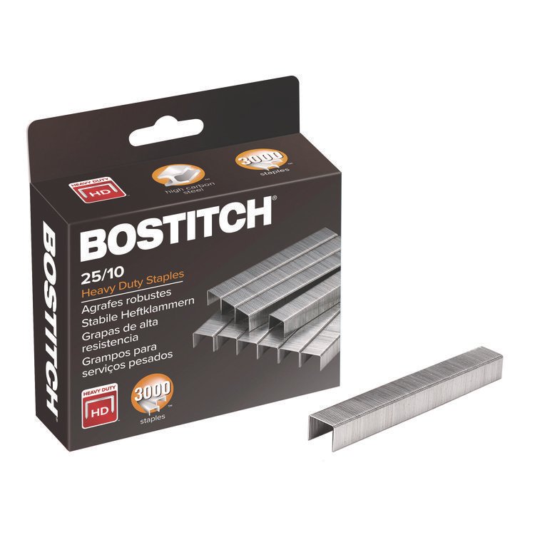 Bostitch Premium High-Capacity Staples, 0.38" Leg, 0.5" Crown, Steel, 3,000/Box (ACI1962)