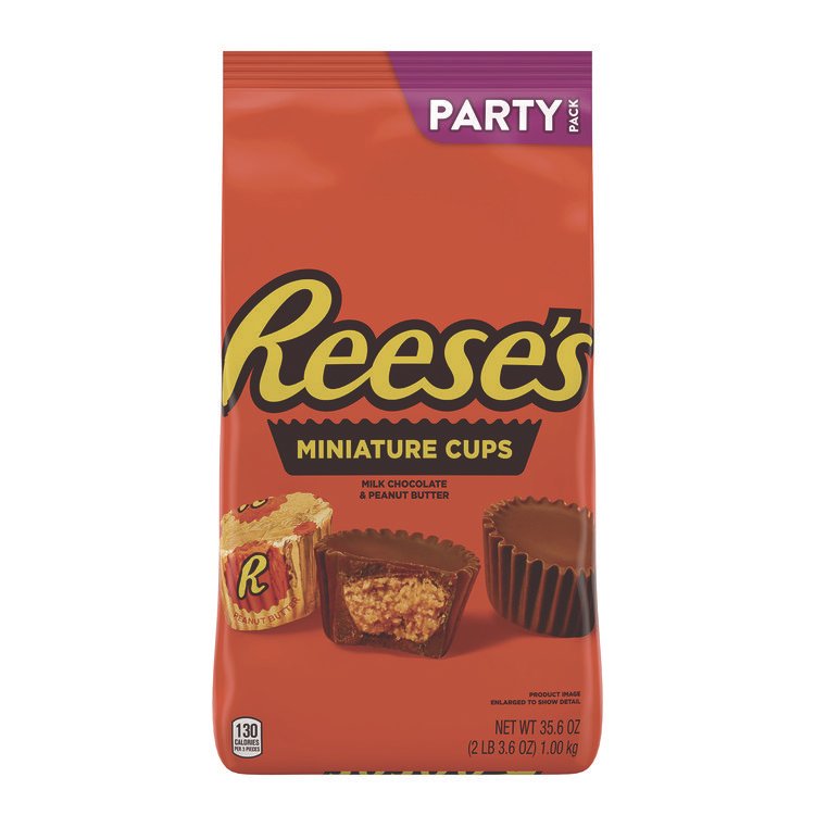 Reese's Peanut Butter Cups Miniatures, Party Pack, 35.6 oz Bag (REE44709)