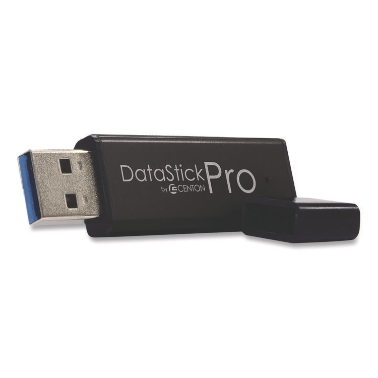 Centon DataStick Pro USB 3.2 Type A Flash Drive, 32 GB, Black, 5/Pack (CELS1U3P632G5B)