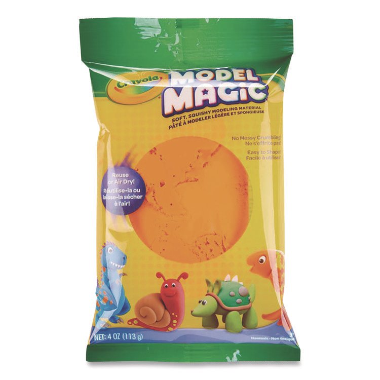 Crayola Model Magic Modeling Compound, Orange, 4 oz Pack (CYO574436)