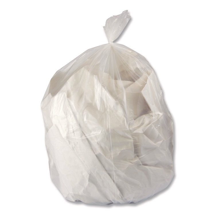 Heritage Linear Low-Density Can Liners, 16 gal, 0.5 mil, 24" x 32", Clear, 500/Carton (HERH4832MCRAC)