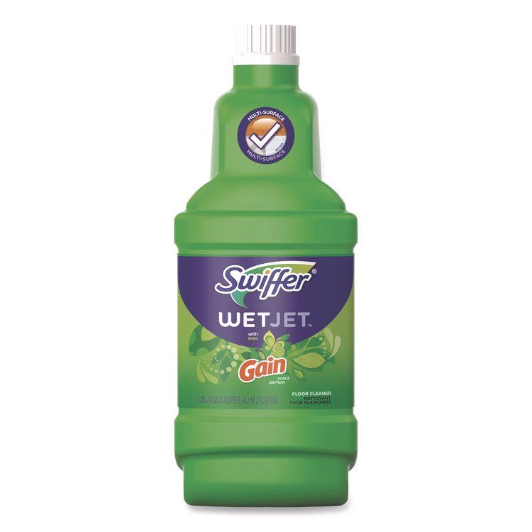 Swiffer Multipurpose Floor and Hardwood Cleaning Solution Refill, Gain Scent, 42.2 oz Bottle (PGC83061)