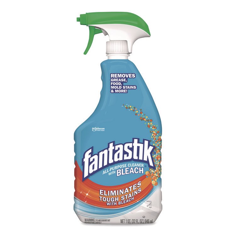 Fantastik MAX MAX All-Purpose Cleaner with Bleach, Fresh Scent, 32 oz Spray Bottle (SJN308685EA)