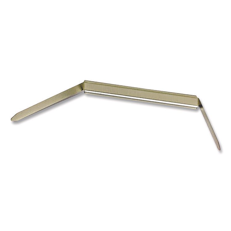 Officemate Prong Fastener Base, 2" Capacity, 2.75" Center to Center, Silver, 100/Box (OIC99714)