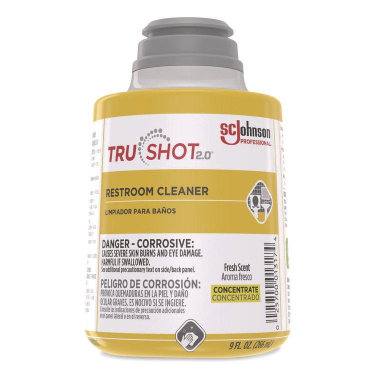 SC Johnson Professional TruShot 2.0 Restroom Cleaner, Fresh Scent, 9 oz Cartridge, 4/Carton (SJN379844)