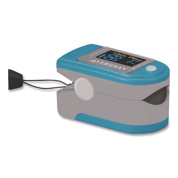 VERIDIAN HEALTHCARE Fingertip Pulse Oximeter, Blue/Gray (VRH1150D)