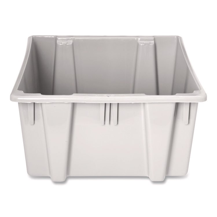 Rubbermaid Commercial Palletote Box, 11.97 gal, 1.6 cu ft, 15.5" x 19.5" x 13", Gray (RCPFG172200GRAY)