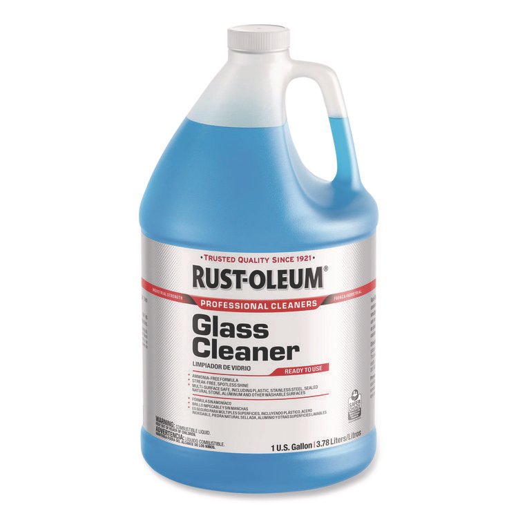 Rust-Oleum Professional Glass Cleaner, 1 gal Jug, 4/Carton (RST352243)