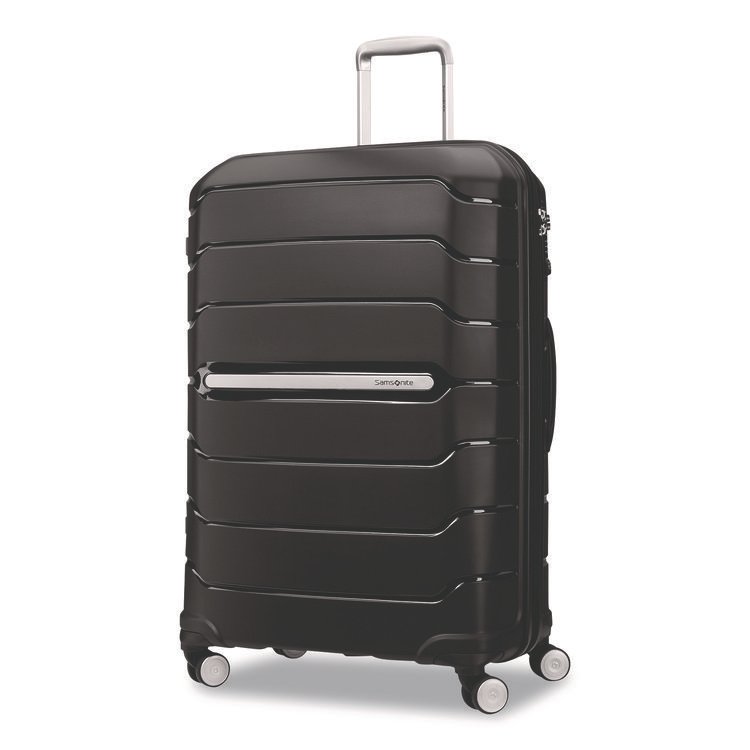 Samsonite Freeform Hard Side Carry-On Suitcase, Four-Wheeled Spinner, 20.95 x 13.8 x 31.1, Black (SML782571041)