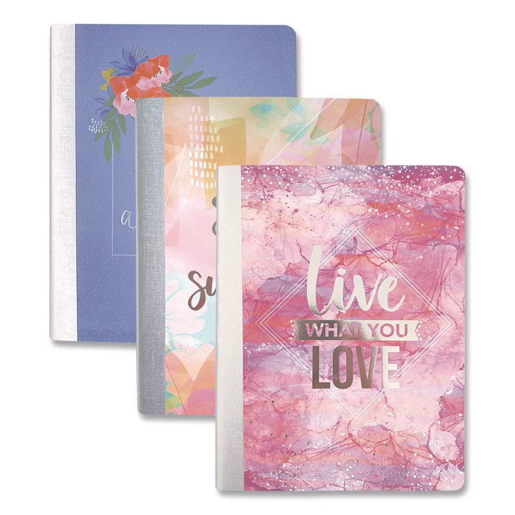 Carolina Pad Silver Lining Composition Book, Medium/College Rule, Randomly Assorted Cover Color, (100) 9.84 x 7.67 Sheets (CPP38431)