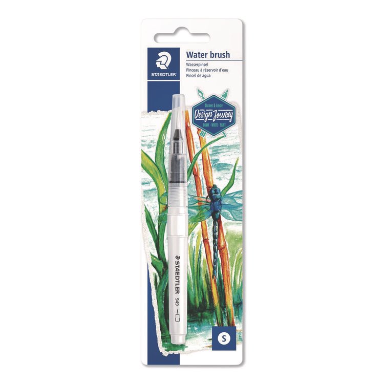 Staedtler Classic Water Brush, Nylon/Polyester Blend, Round (STD949BK1C)