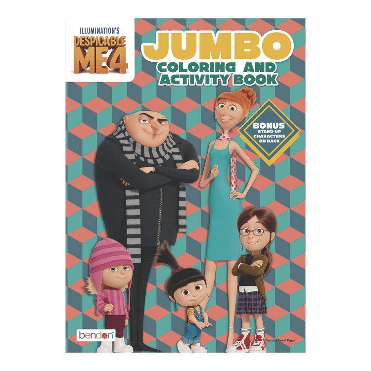 BENDON Despicable Me 4 Jumbo Coloring and Activity Book, Ages 3 and Up, 10.75 x 7.75 Sheets, 64 Pages (WLB60503)