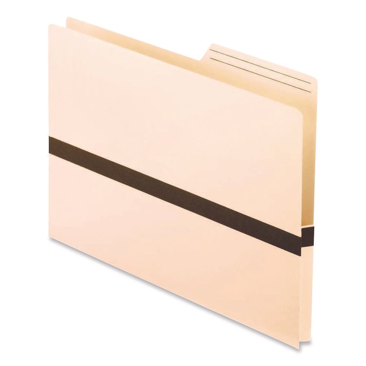 Pendaflex Drop Front Reinforced File Pocket, 1" Expansion, Letter Size, Manilla/Brown, 50/Box (PFX15135)