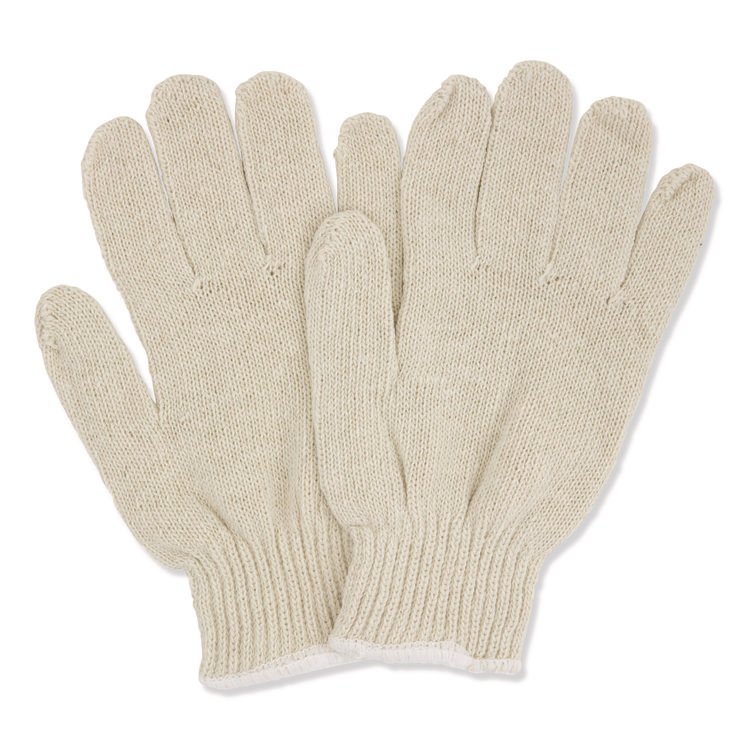 HOSPECO ProWorks String Knit Glove, Reversible, Large, Natural, 12 Pairs (HOSGWSKNL)