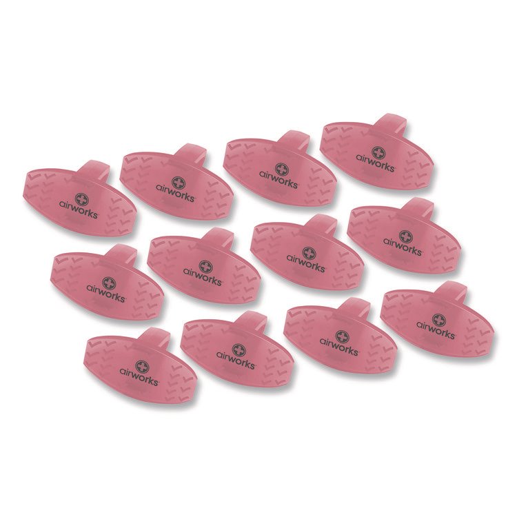 HOSPECO AirWorks Bowl Clips, Fruit Basket Scent, Light Red, Dozen (HOSAWBC229)