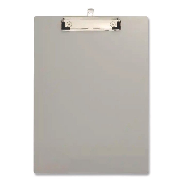 Officemate Officemate Aluminum Magnetic Clipboard, 1.5" Clip Capacity, Holds 8 x 11 Sheets, Gray (OIC83217)