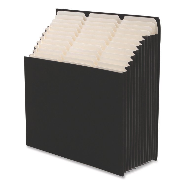 Smead Stadium File, 10.5" Expansion, 12 Sections, 1/3-Cut Tabs, Letter Size, Charcoal (SMD70227)