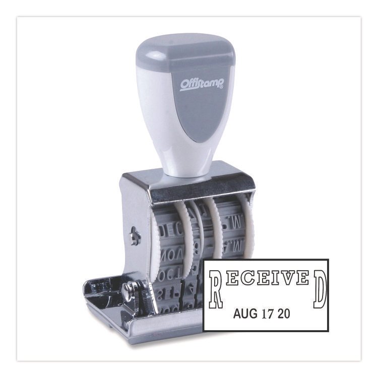 Offistamp Traditional Message Dater, 5 Years, RECEIVED, 1.63" x 0.88" (MKG034522)