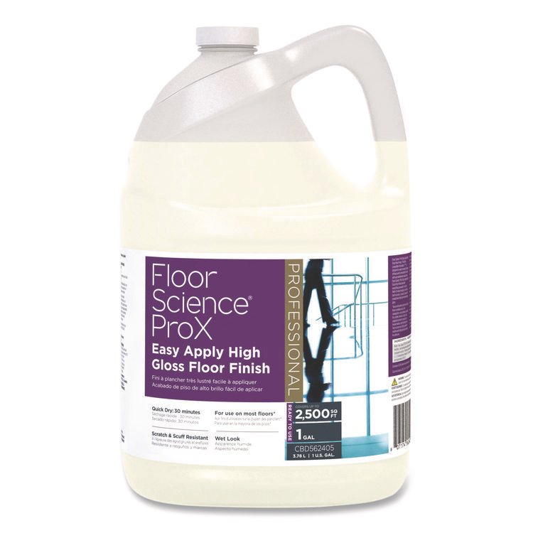 Diversey Floor Science ProX Easy Apply High Gloss Floor Finish, 1 gal Bottle, 4/Carton (DVOCBD562405)