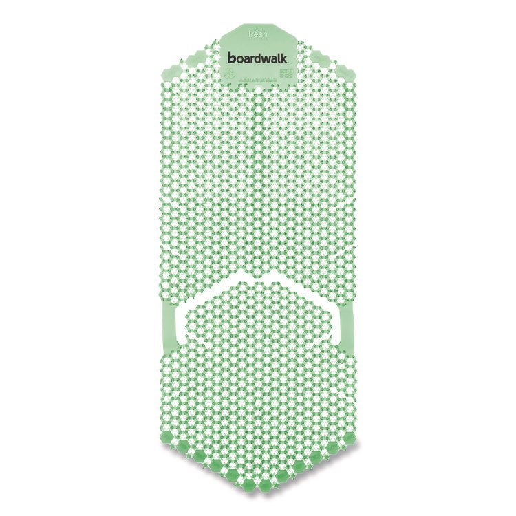 Boardwalk Vertical Urinal Screen, Cucumber Melon Scent, Green, 5.22 oz, 6/Carton (BWKVERUSGR)