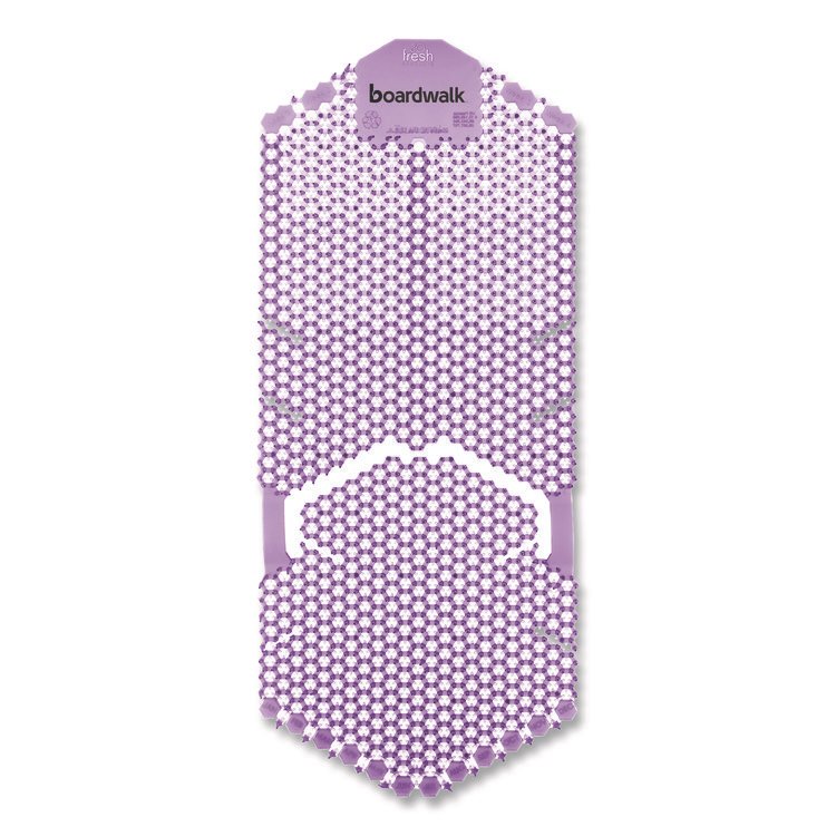 Boardwalk Vertical Urinal Screen, Lavender Scent, Purple, 5.22 oz, 6/Carton (BWKVERUSPUR)