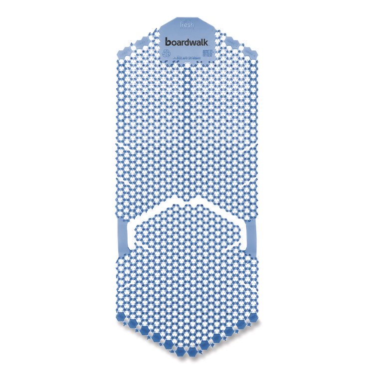 Boardwalk Vertical Urinal Screen, Cotton Blossom Scent, Blue, 5.22 oz, 6/Carton (BWKVERUSCL)
