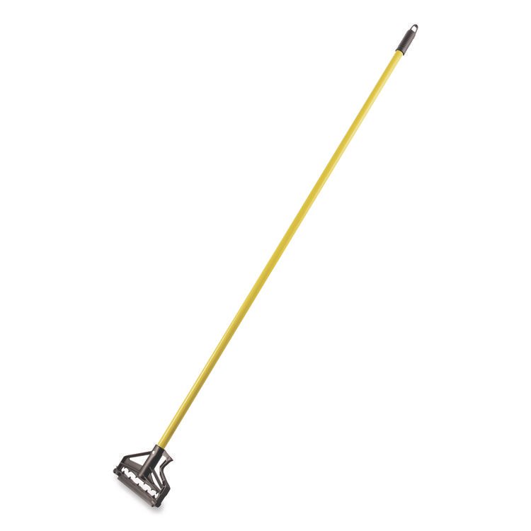 Carlisle Sparta Spectrum Quik-Release Fiberglass Mop Handle, 1" dia x 60", Yellow (CFS4166404)