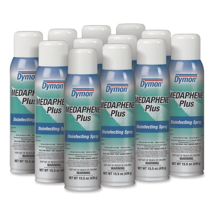 Dymon Medaphene Plus Disinfectant Spray, 15.5 oz Aerosol Spray, 12/Carton (ITW35720)