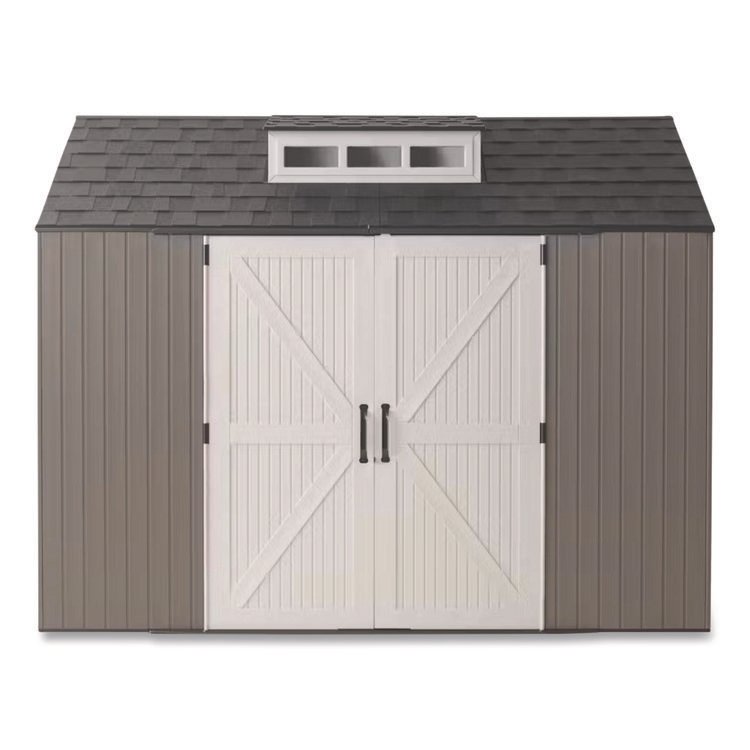 Rubbermaid Storage Shed, 337 cu ft, 7 ft x 10 ft x 8 ft, Brown (RUB2145548)