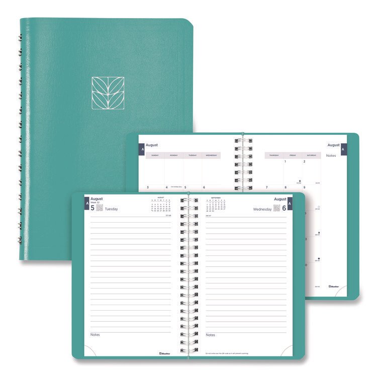 Blueline Academic Daily/Monthly Planner, 8 x 5, Blue Cover, 12-Month (Aug to July): 2025 to 2026 (REDCA201F02)