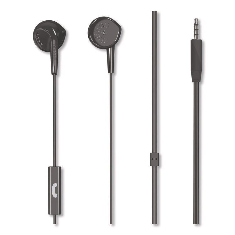 Maxell EB95 Wired Earbuds with Mic, Black (MAX199846)